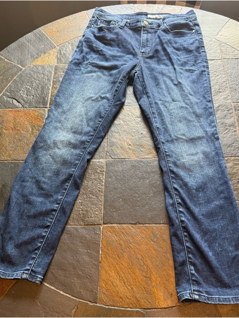 Dkny Women's Dark Blue Straight-Leg Jeans